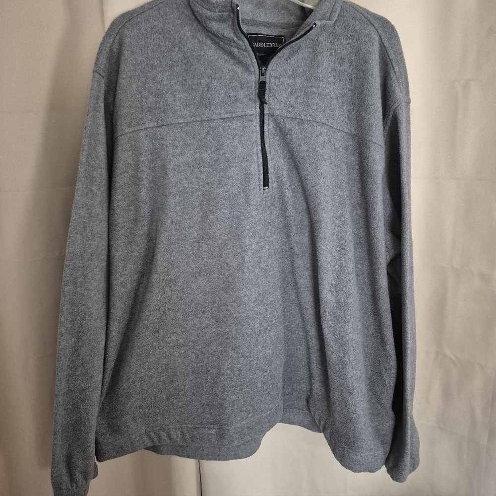 Saddlebred Men's Zip-Up Gray Sweater